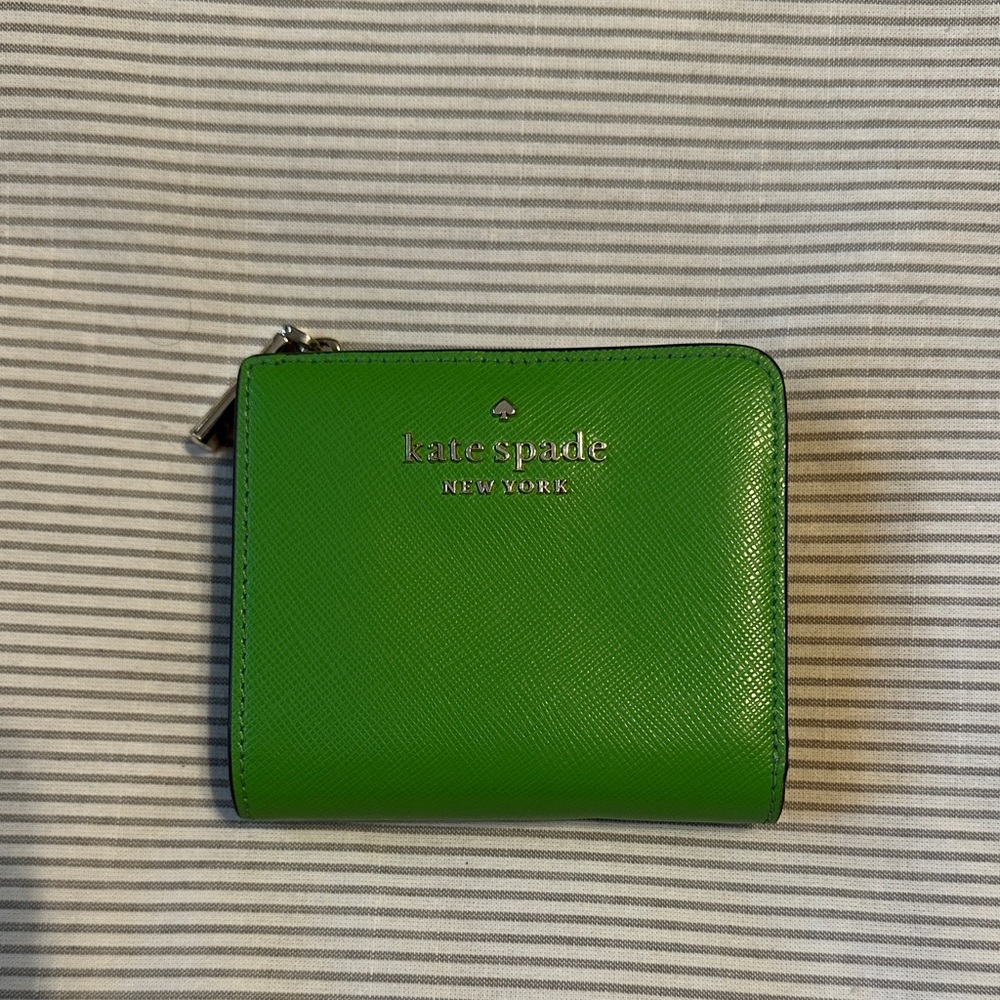 Kate Spade Lime Green Zip Wallet